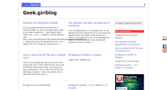 Desktop Screenshot of geek.giriblog.com