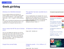 Tablet Screenshot of geek.giriblog.com